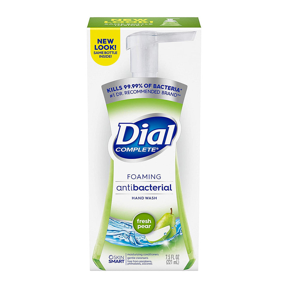 Dial Complete Antibacterial Foaming Hand Wash With Lotion, Fresh Pear, 7.5 Oz